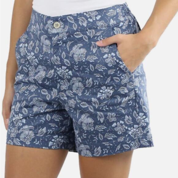 Woman’s Jach’s Girlfriend Blue Floral Print  Shorts X-Large - Picture 4 of 10
